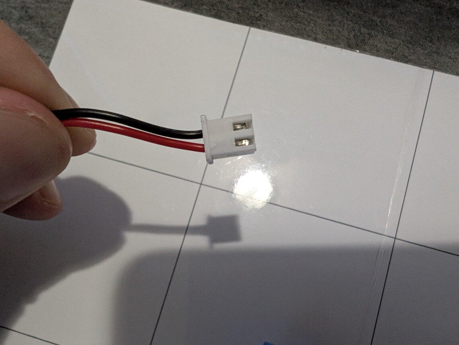 jst connector of the battery